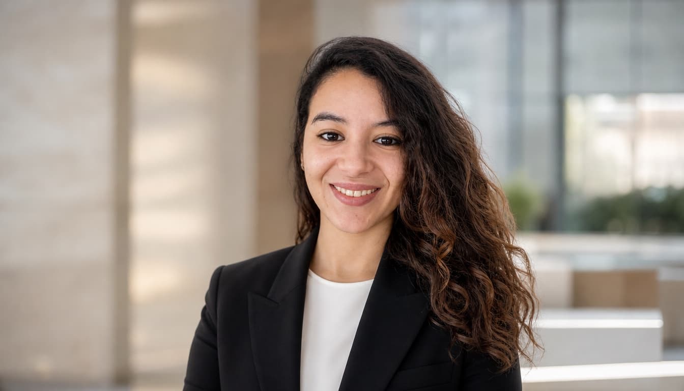 Professional headshot example for law firm counsel